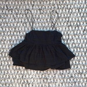 Black Flow Tank - Urban Outfitters
